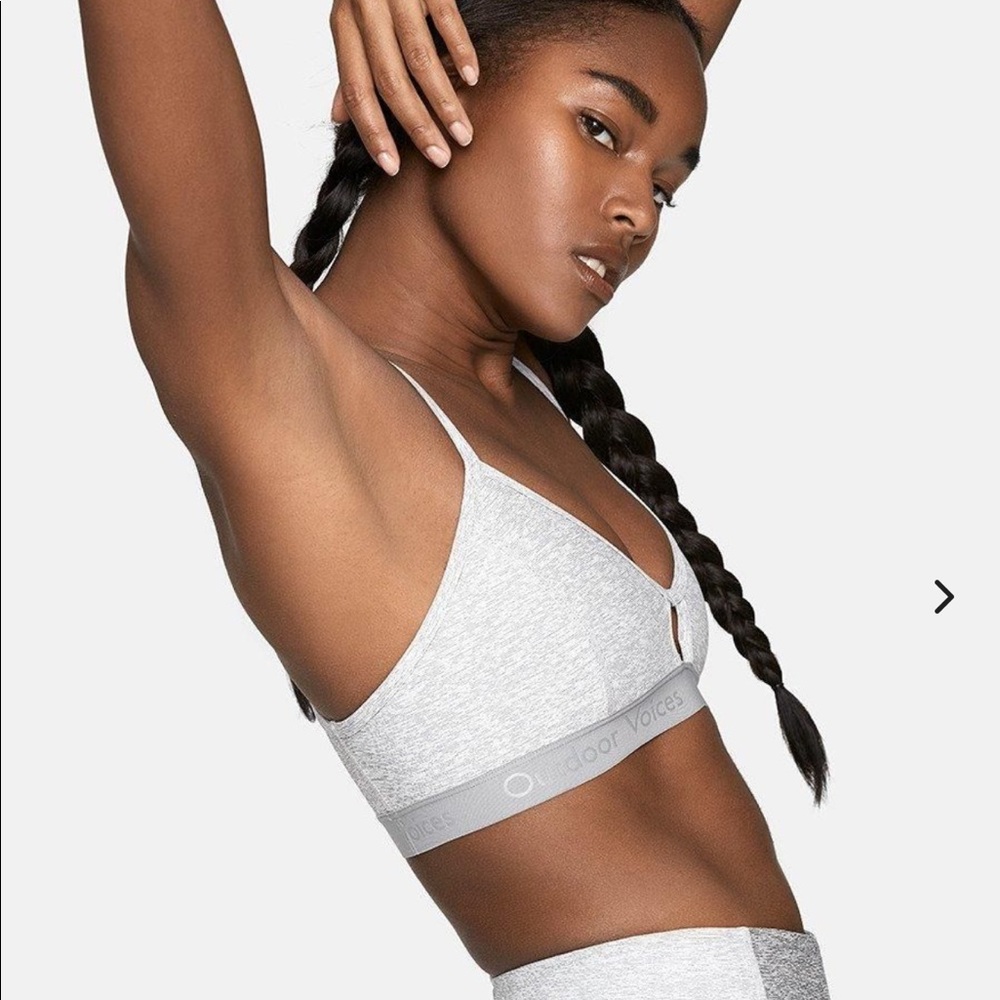 BLACK outdoor voices steeplechase bra